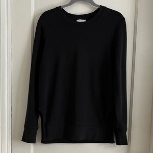 XS Daily Ritual Black Sweatshirt Long Sleeved Athleisure Pullover